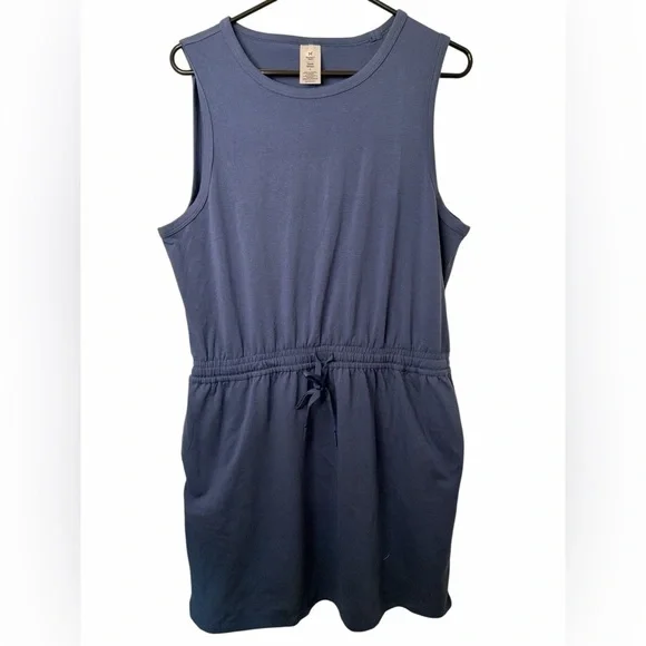 Member's Mark Elastic Drawstring Sleeveless Tank Dress Women's Size Large NWOT