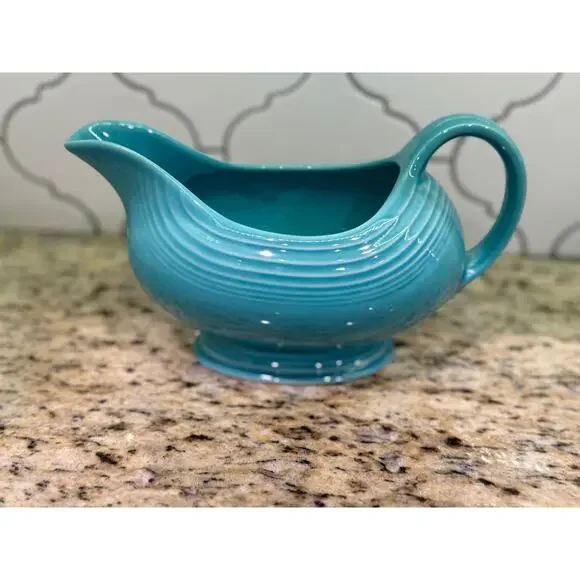 Fiesta (Fiestaware) gravy boat - Turquoise.
