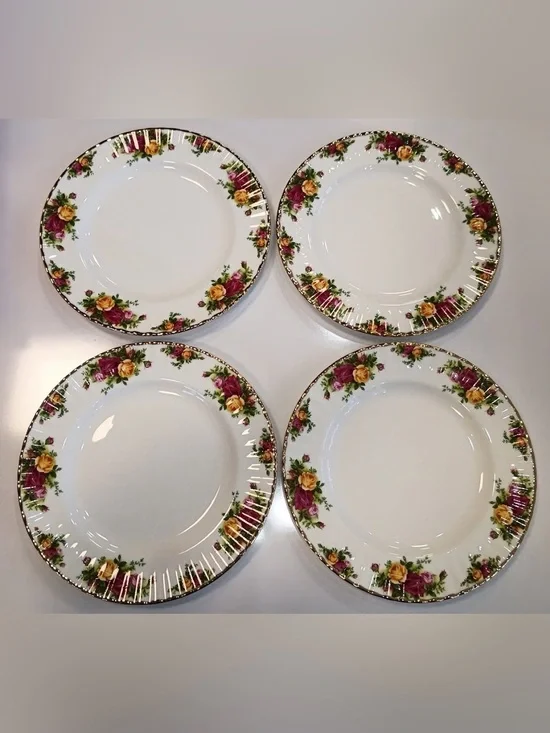 Royal Albert Old Country Roses Bone China Dinner Plate, 10.5