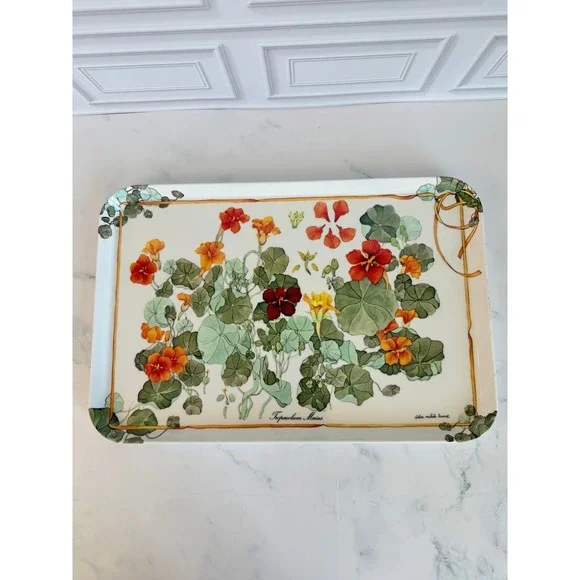 VTG Atelier Michele Trumel Melamine Serving Tray Botanical Design Italy