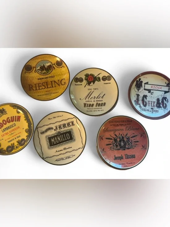 World Market set of 6 Wine Country 6