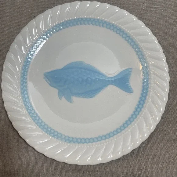 Galvani Ceramiche Fish  Plate 9.5‎ Inches 1856-1926