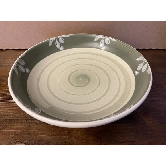 Villa Romana Hand Painted Green Olive 13