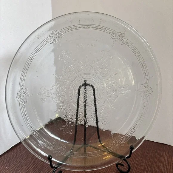 Vintage Fire King‎ Sapphire Blue Philbe Glassware 9 Inch Pie Plate