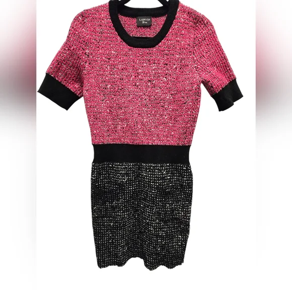Lanvin Midi Length Knitted Dress Sz‎ Medoum