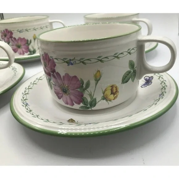 Studio Nova Garden Bloom Cups and Saucers set of 4 cups & saucers‎