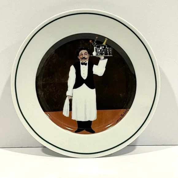 Williams-Sonoma Sommelier Room Service Salad Plate Buffet Waiter  Bistro