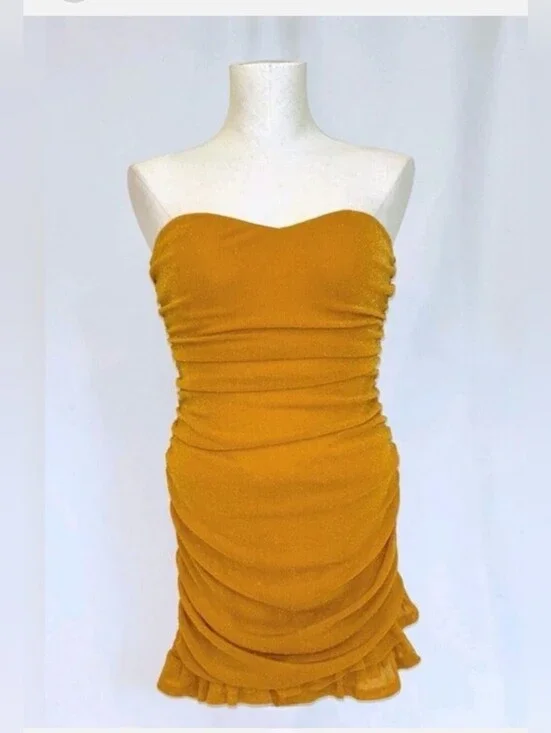 NWT! Urban Outfitters Summer Club Women's Sweetheart Shimmer Mini Party Dress XS