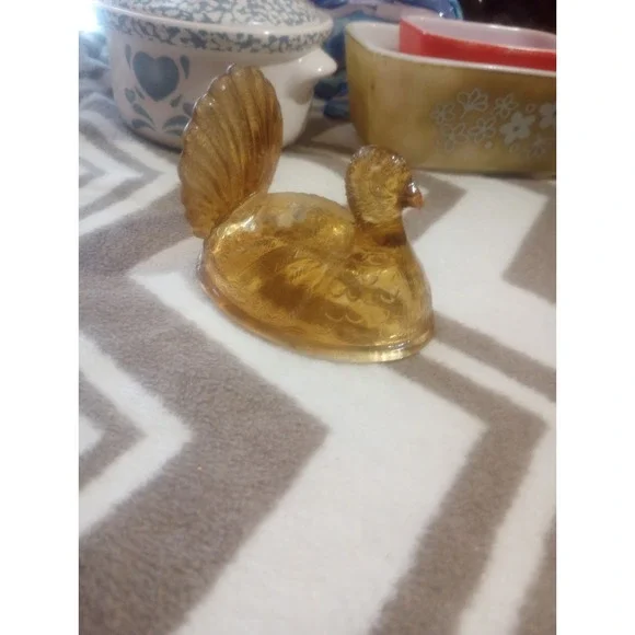 Amber‎ Turkey Top (Nest) Tricket Dish Lid Only 4