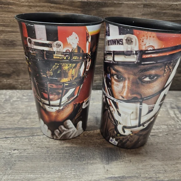 32 Oz‎ Cleveland Browns Myles Garrett Denzel WARD Stadium Beverage Cup Lot