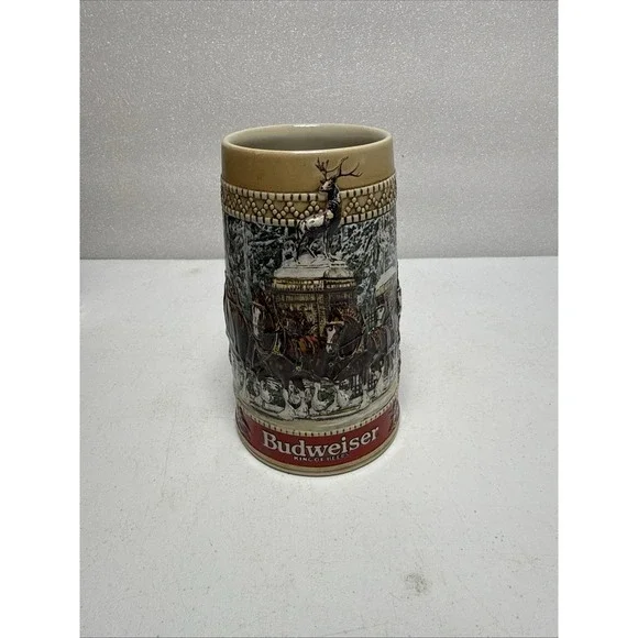 Rare Vintage 1987 Budweiser Holiday Beer 