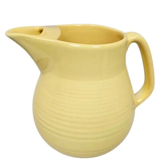 Bauer Pottery 2000 Yellow Ringware Monterey Pitcher Drinkware‎ Juice Water Jug