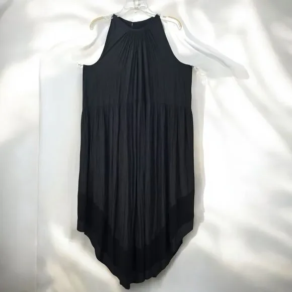 Ramy Brook FOR 2 Dress Handkerchief Hem Sleeveless Black Dress Size L‎ Maternity