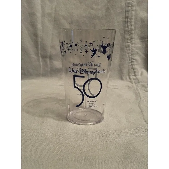 NEW Walt Disney‎ World Castle Exclusive 50th Anniversary EARIDESCENT Plastic Cup