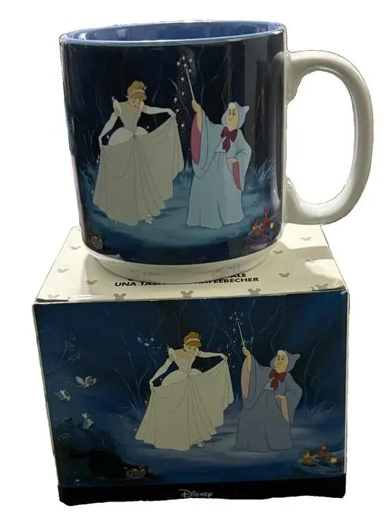 Disney Classic Cinderella Vintage 90s Coffee Mug NIB