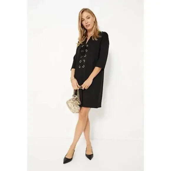 TUCKERNUCK Black Ellington Dress Size XXS NWT Retail $208 Tuckernuck