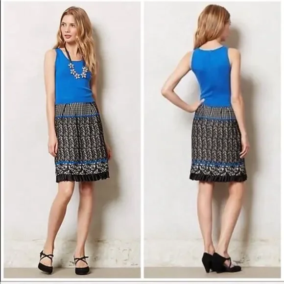 Anthropologie Girls From Savoy Women's Tiered Arden Dress - Size Medium - Chic