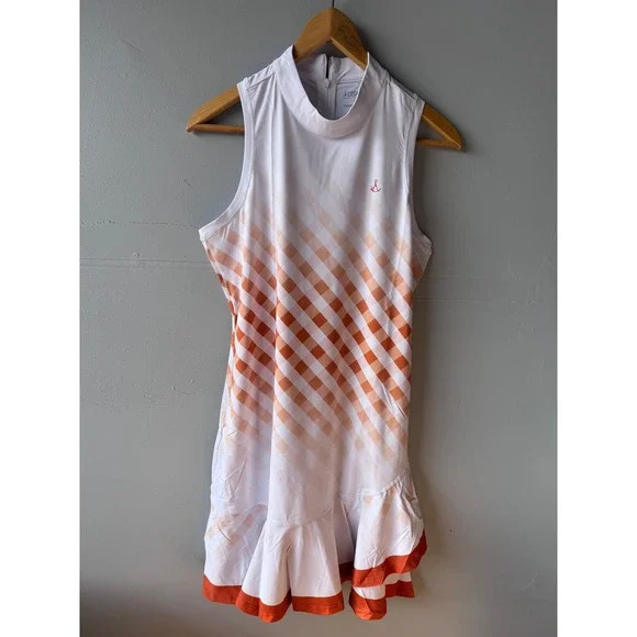 ACEGOLFS Golf Tennis Pickleball Hyper-Ruffle Dress Sleeveless NWT UPF50 MSRP $90