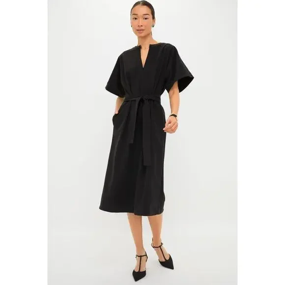 TUCKERNUCK Black Double Face Flannel Gianna Dress Size XS NWT Retail $148