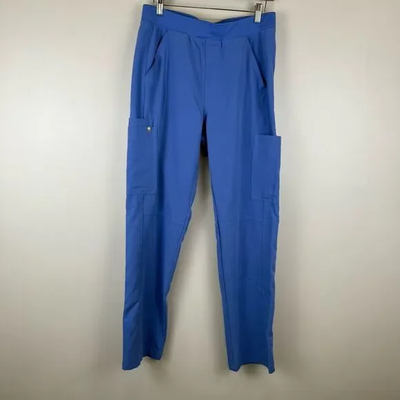 Figs Axim Cargo Scrub Pants Men's Size Medium Blue Style T2001 PO 1734