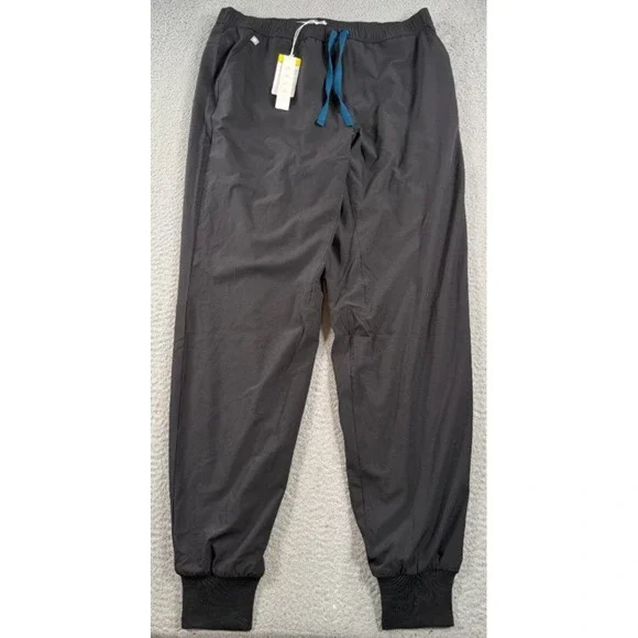 FIGS Tansen FreEx Lined Jogger Scrub Pants Mens Large Tall Black Lined NWT