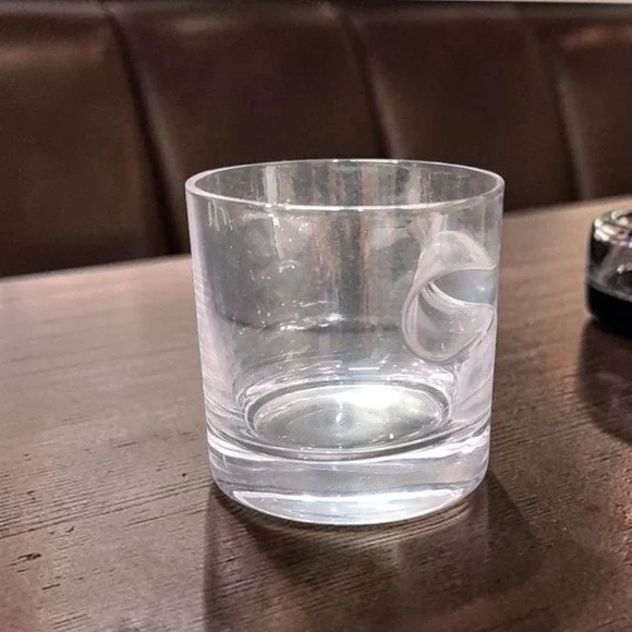 Godinger Whiskey Glass with Cigar Rest, Vintage‎ Clear Old Fashioned Tumbler
