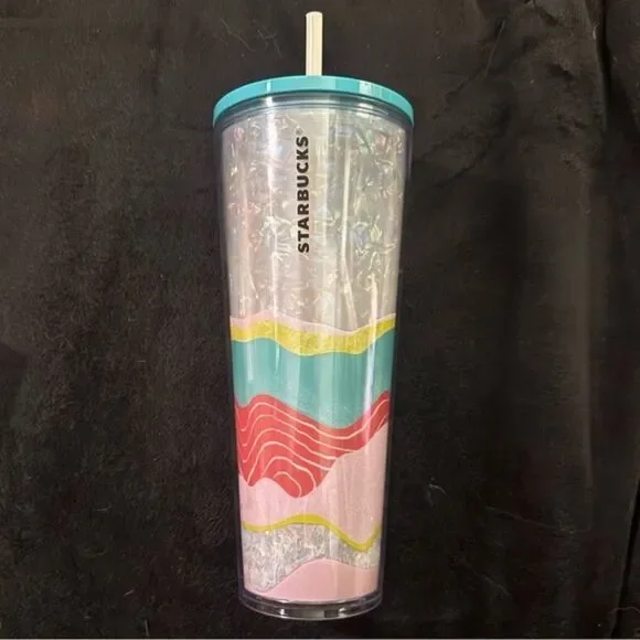 Starbucks Pastel Wave Iridescent 24 Oz Venti Tumbler