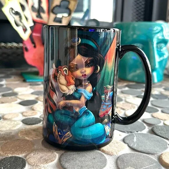 Disney Wonderground Gallery Jasmine Becket Griffith Coffee Mug Jasmine Rajah