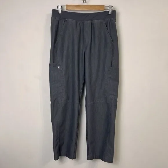 FIGS Axim Cargo Scrub Pants Stretch Graphite Gray Men’s Small