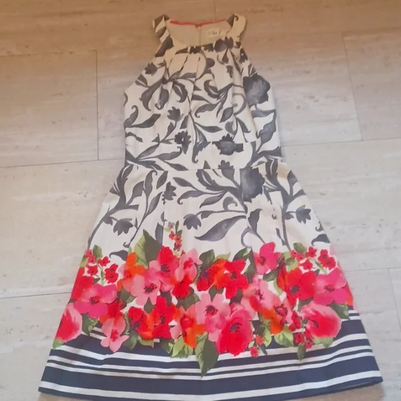 Eliza J Floral Midi Dress