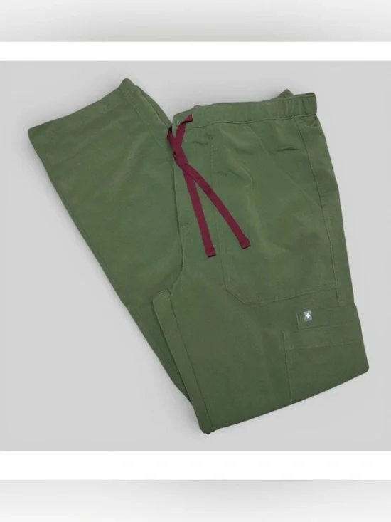 Figs Cairo Straight Leg Scrub Pants Martini Olive Special Edition Size Medium M