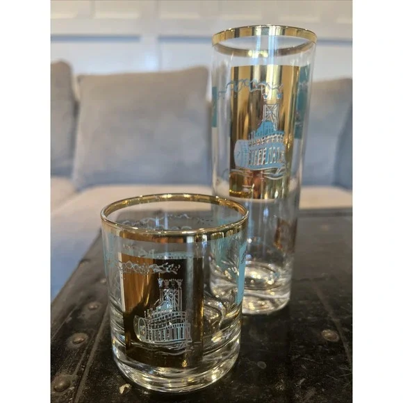 18 Piece Vintage Libbey Southern Comfort Glasses, Collin's, Rocks, Shot Glasses
