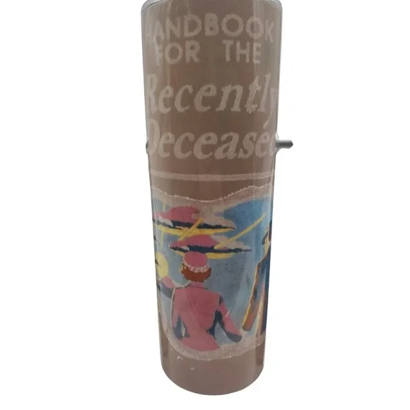 Beetlejuice Handbook For Recently Deceased 20oz Skinny Tumbler Cup With‎ Lid