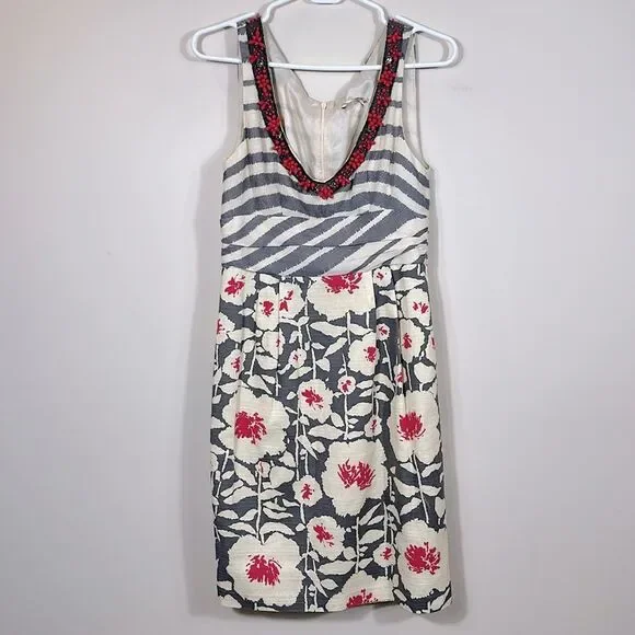 Nanette Lepore Anthropologie Floral As Seen On Celebrity Women Dress Size 6