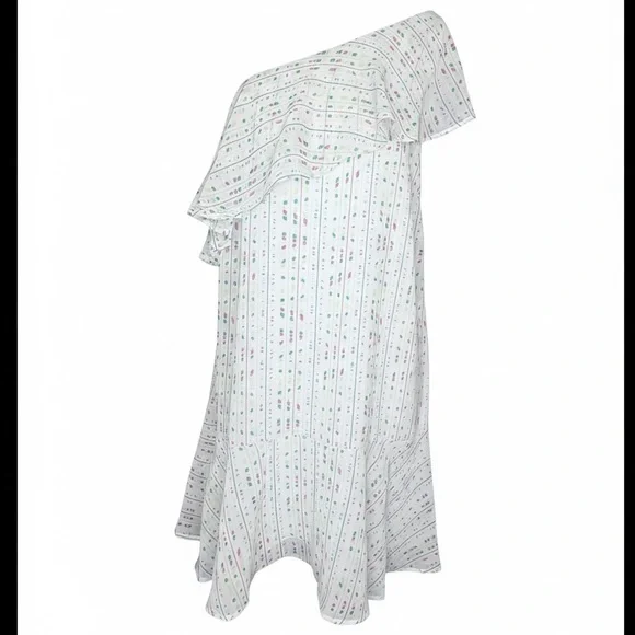 BCBGeneration One Shoulder Ruffled Dress