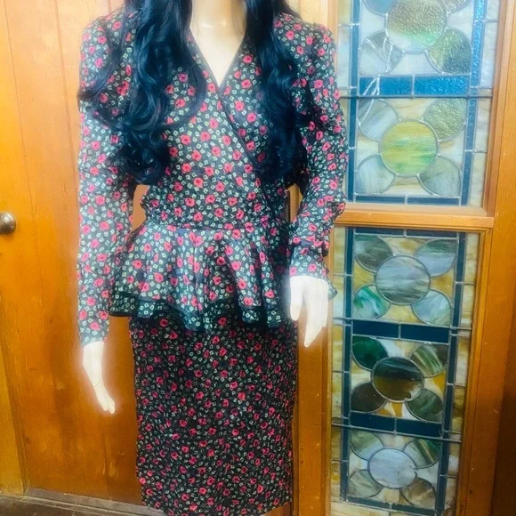Vintage Joan Sparks for Daniel Barrett Dress 80s