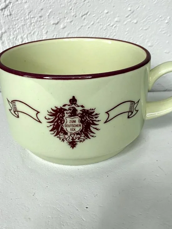 Vntg Steelite Intl‎ England Mug from Zum Deutschen Eck German Chicago Restaurant
