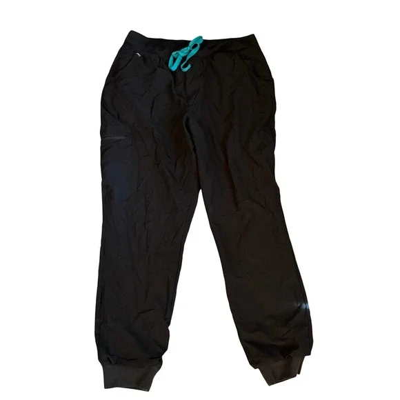 FIGS Technical Collection Jogger Scrub Pants Mens XL/T Black Excellent Cargo
