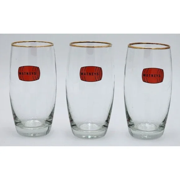 Vintage Watneys 12oz Beer glasses a special collectible edition