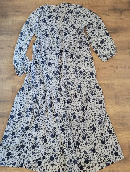 Floral Maxi Duster Kimono: Small