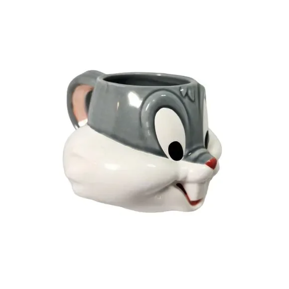 Vintage Bugs Bunny 3D Ceramic Mug Looney Tunes Applause Inc 1992 Warner Bros.