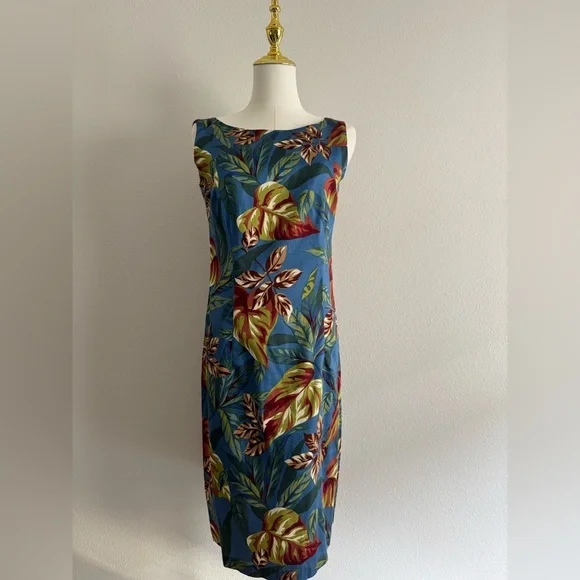 VTG Reyn Spooner Sleeveless Hawaiian Luau Tropical Women’s‎ Sz S