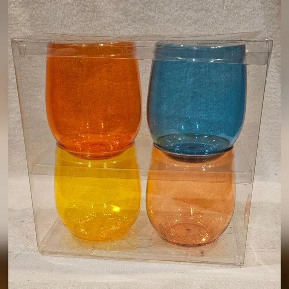 STEMLESS ACRYLLIC WINE GLASSES