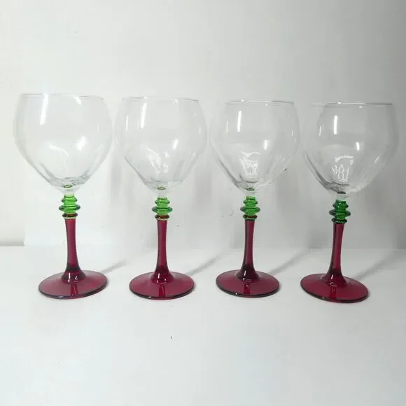 Fumo Brothers Festivo Set 4 Water Goblet Glasses 7.5