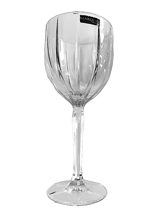 MARQUIS by WATERFORD Crystal Omega Wine / Water Glass 8.5” Signed