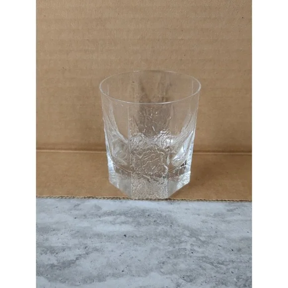 1 Iittala Finland Cordial Glass, Octagon, Textured Sides‎