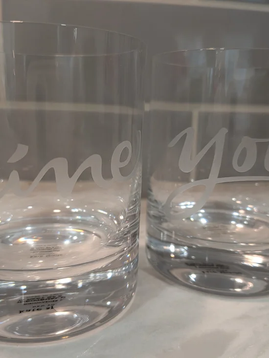 Kate Spade 'Yours and Mine' Rocks Glasses