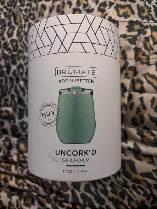 BrüMate Uncork'd Insulated Wine Tumbler — Seafoam