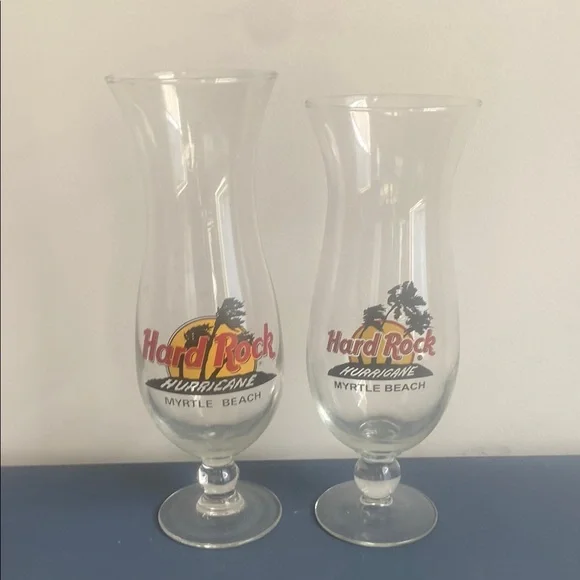 Hard‎ Rock Myrtle Beach Hurricane Glass Set
