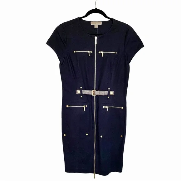 EUC Michael Kors Navy Blue Dress